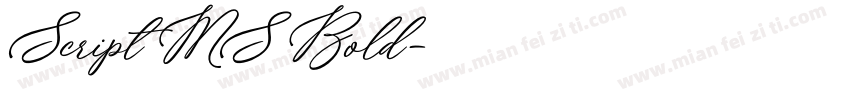 Script MS Bold字体转换